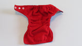 Pocket palz Pocket Diaper in Red and White Stars print-Fruit of the Womb Diapers