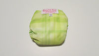 Watercolor Green Plaid Print pocket palz-Fruit of the Womb Diapers