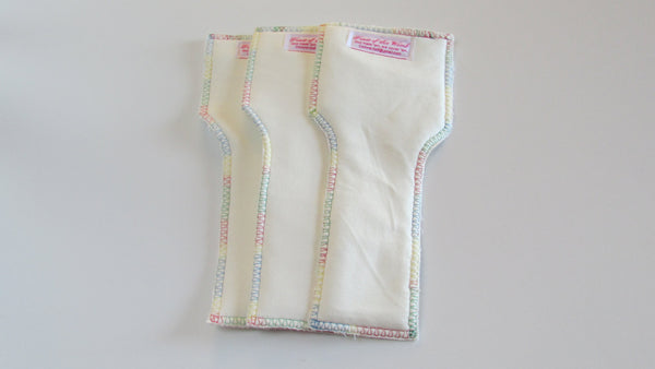 NB/S 100% organic bamboo inserts set of three-Fruit of the Womb Diapers